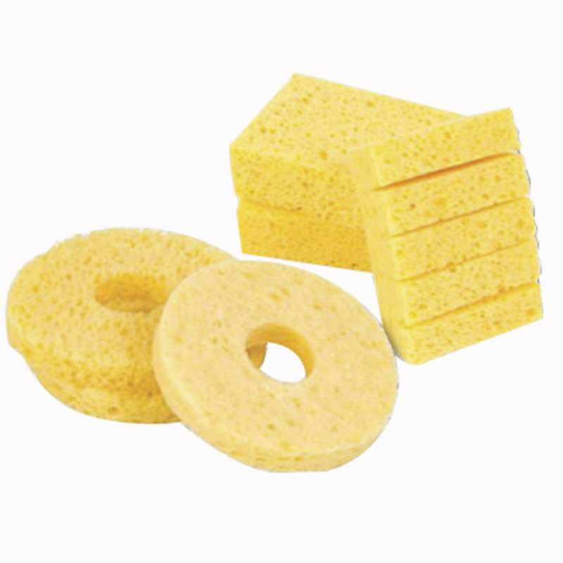 Solder Tip Cleaning Sponge with Center Hole, 2-1/8 x 1-1/2 x 1", 10 per Pack